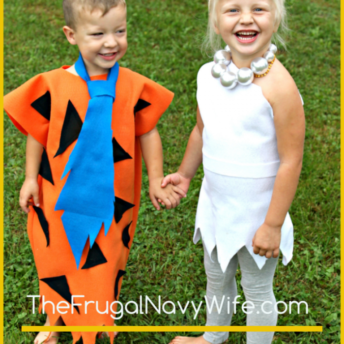 Diy fred wilma flintstone costume