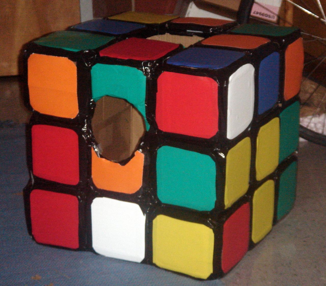 Rubik's cube costume diy