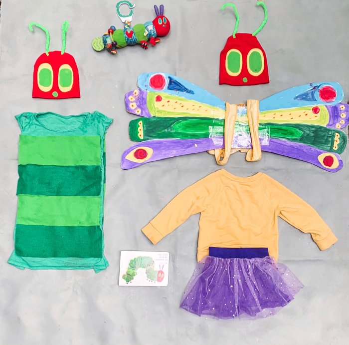 Very hungry caterpillar costume diy