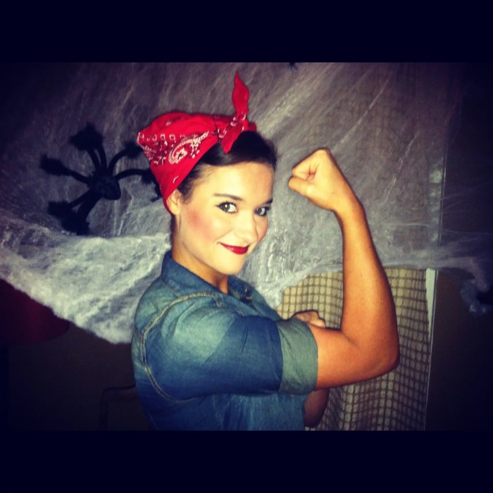 Rosie the riveter costume diy