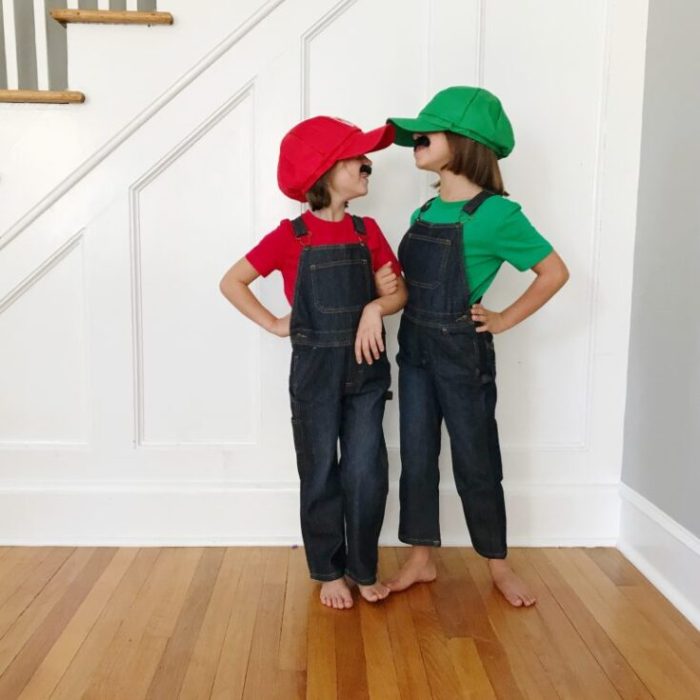 Mario luigi diy costumes