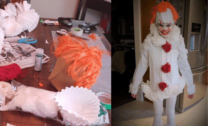 Last minute diy pennywise costume