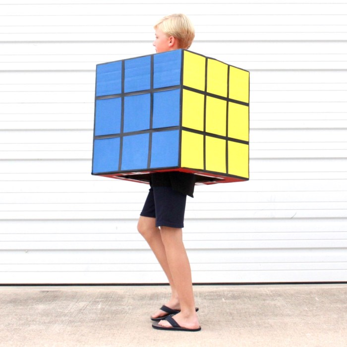 Rubik's cube costume diy