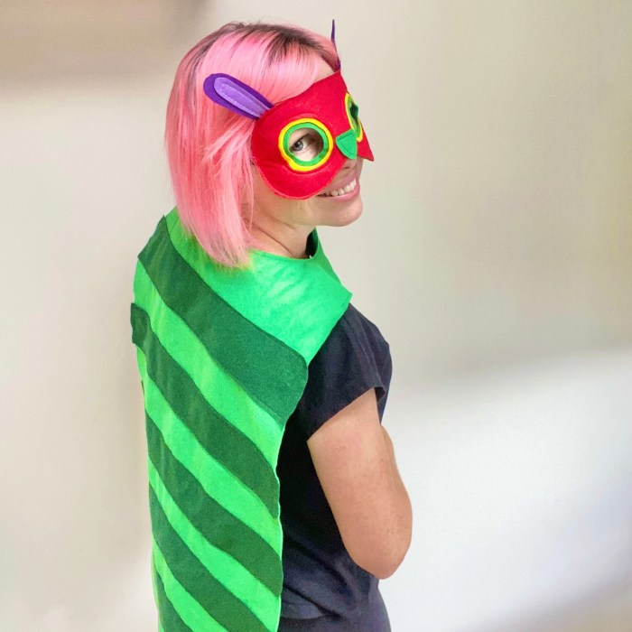 Very hungry caterpillar costume diy