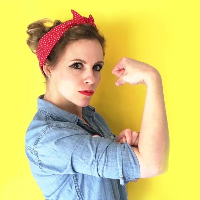 Rosie the riveter costume diy