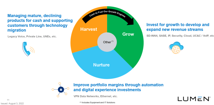 Lumen stock price today per share